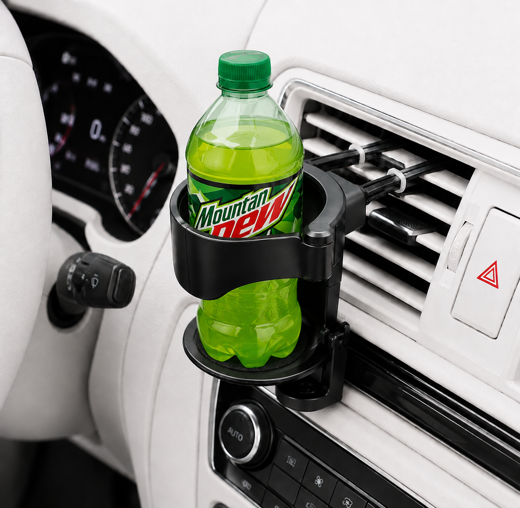 Car AC Vent Cup Holder | Clip-On, Universal Fit – Keelu