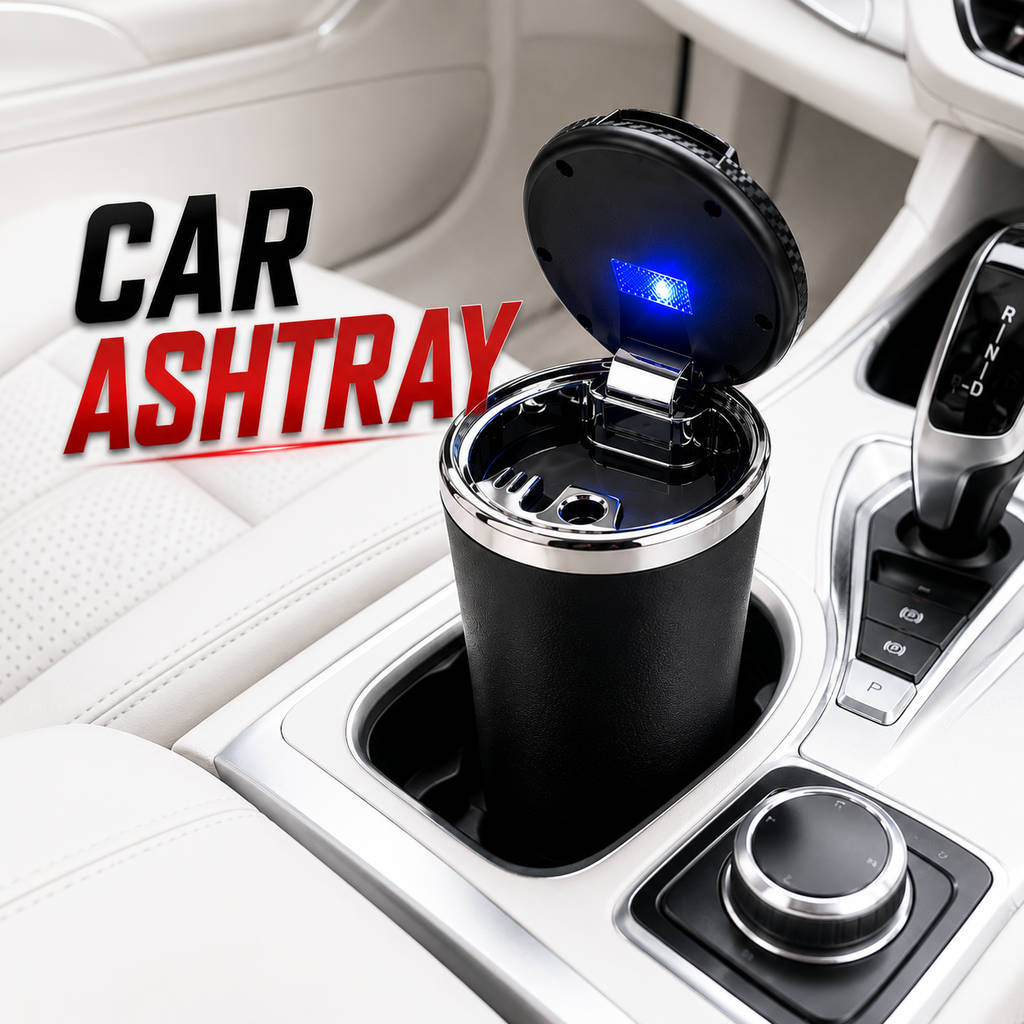 Smokeless Car Ashtray with LED Light | Cup Holder Fit – Keelu