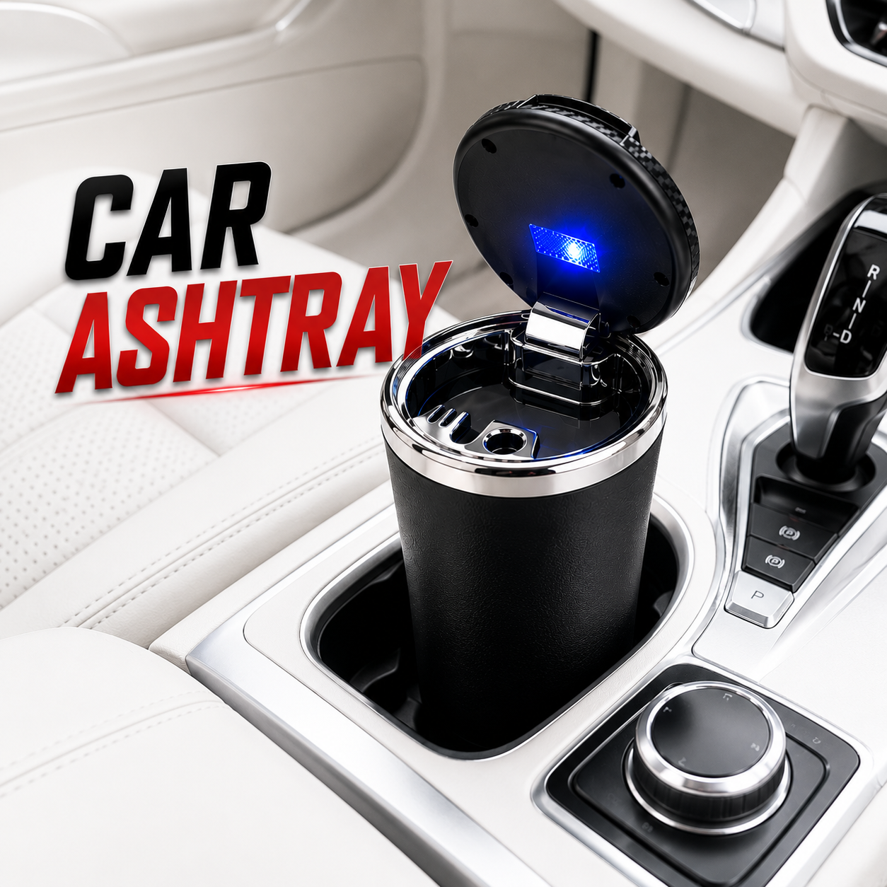 Smokeless Car Ashtray with LED Light | Cup Holder Fit – Keelu