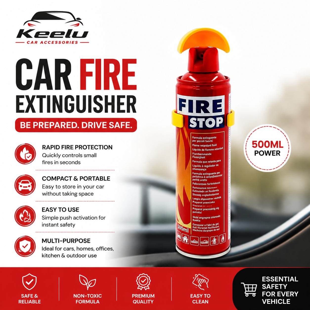 Car Safety Fire Extinguisher