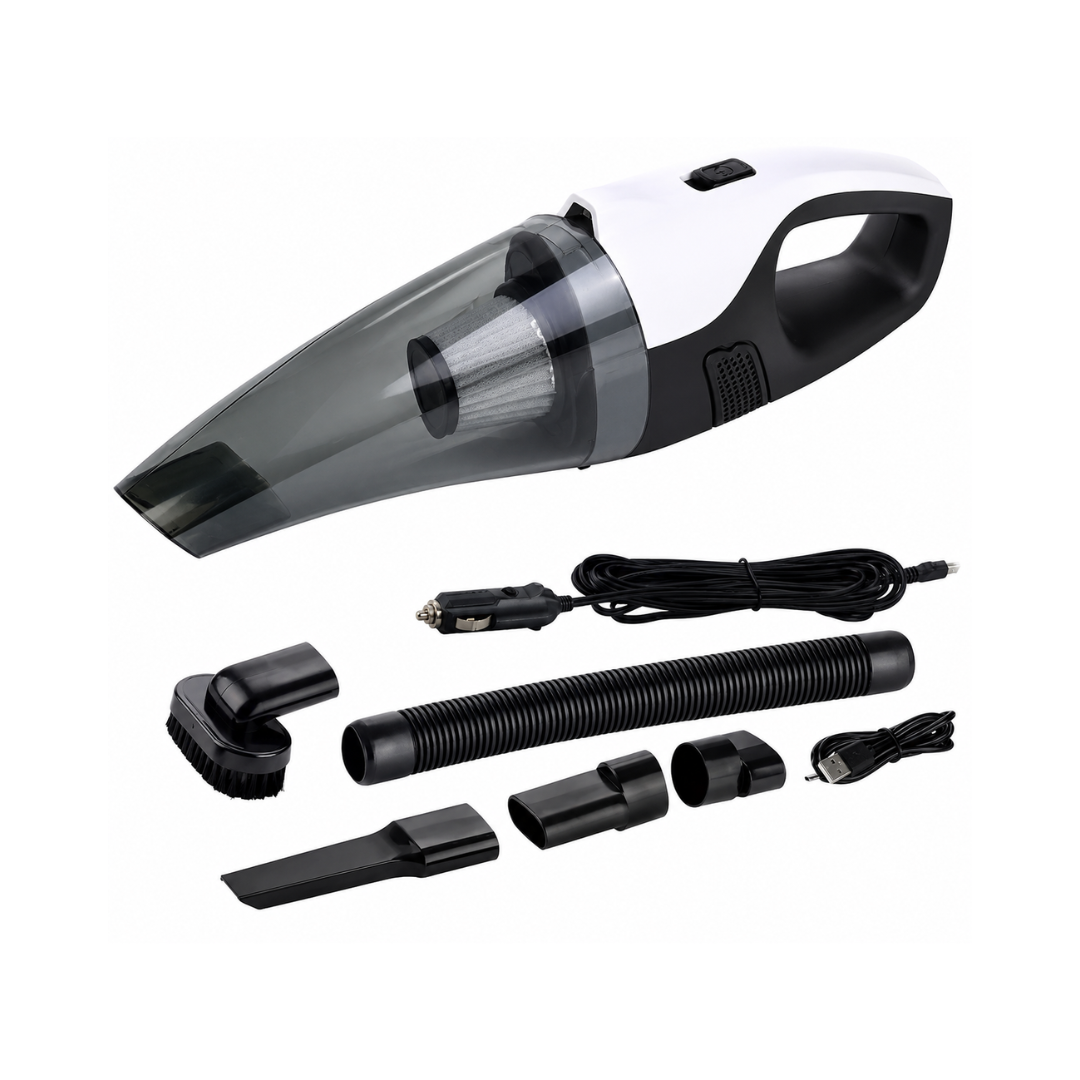 Portable Car Vacuum Cleaner 12V | Powerful Suction with HEPA Filter