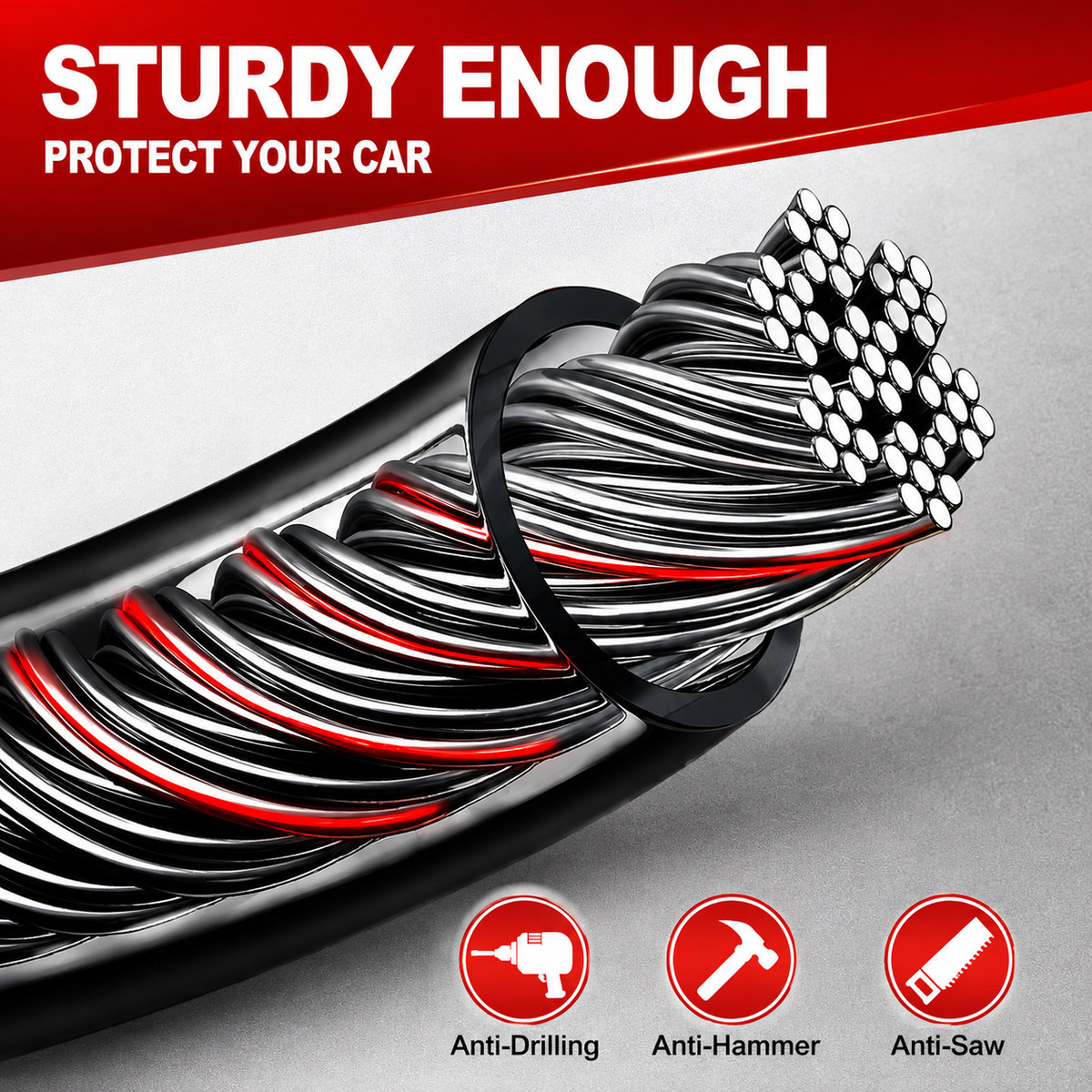 Anti-Theft Lock | Steering Wheel Lock | Universal Car Security Lock
